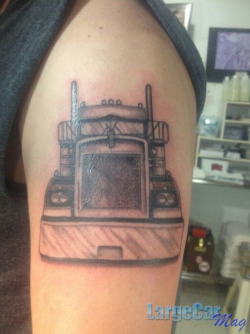 Digger tattoo | Truck tattoo, Tattoos, Trucker tattoo