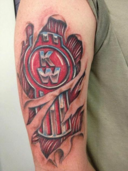 Kenworth tattoo | Trucker tattoo, Tattoos, Mechanic tattoo