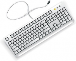 Free White Computer Keyboards Clipart and Vector Graphics ...