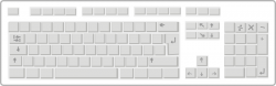 Free Clipart: Blank White Keyboard | qubodup