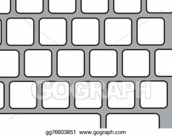 Stock Illustration - Blank keyboard. Clipart gg76603851 ...