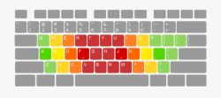 Clipart Of Computer Keyboard - Colorful Computer Keyboard ...