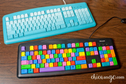 DIY Colorful Computer Keyboard | Chica and Jo