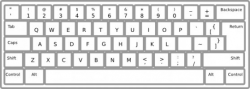 Keyboard Clipart Black And White – Pencil And In Color ...