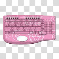Glamour ico and icons , , pink computer keyboard transparent ...