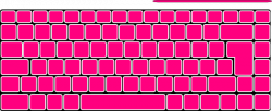 Pink Plain Keyboard Clip Art at Clker.com - vector clip art ...
