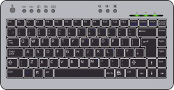 Compact Computer Keyboard clip art (116530) Free SVG ...