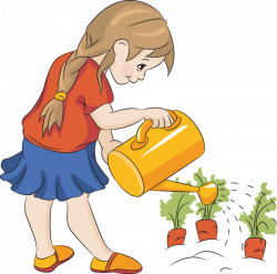 Kid clipart gardening, Kid gardening Transparent FREE for ...