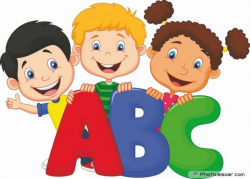 School kids with ABC | Kids education, Cartoon kids ...