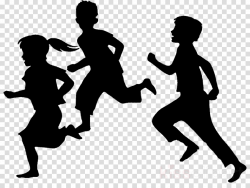 Kids Running Silhouette clipart - Child, Silhouette ...