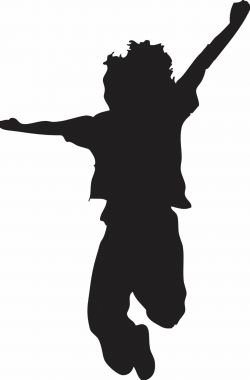 Jumping Silhouette Clipart - Clipart Kid | Kids silhouette ...