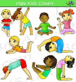 Kids Doing Yoga Clipart
