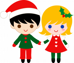 Cute Christmas Kids Free clipart free image