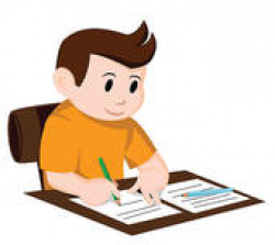 Child Studying Clip Art - Royalty Free - GoGraph
