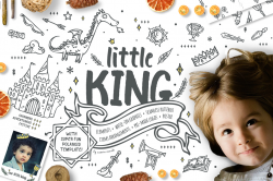 Little King - Little Prince Kids & Boys Clipart - Design Cuts