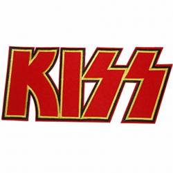 KISS Rock Band Logo Retro Punk Metal Extra Large Iron On Patch 11 x 5\