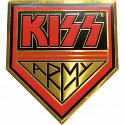Details about KISS ARMY LOGO - METAL STICKER 4 x 4.75 - BRAND NEW - CAR  DECAL 7655