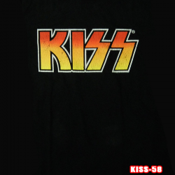 Official license of the ROCK TEE KISS-58 [kiss] COLOUR GRADIENT LOGO lock  T-shirt / band T-shirt U.K. / United States