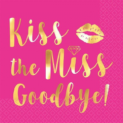 Kiss the Miss Goodbye Beverage Napkin