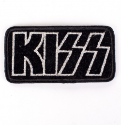 KISS Patch - KISS Logo, silver outline