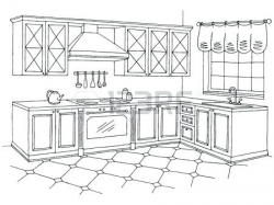 Black and white kitchen clip art clipart images gallery for ...