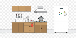 Kitchen Cartoon clipart - Table, Kitchen, Furniture ...