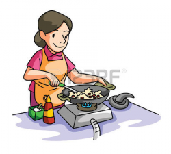 Mother cooking in the kitchen clipart 4 » Clipart Station