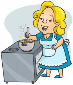 Mother in kitchen clipart - Clip Art Library