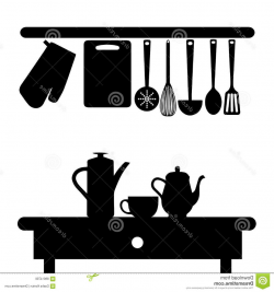 Best HD Kitchen Silhouette Pictures » Free Vector Art ...