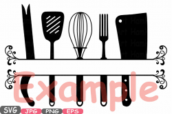 Split Kitchen SVG file Cutting files Cricut & Cameo Kitchen ...