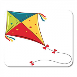 Amazon.com : Semtomn Mouse Pad Flying Colorful Kite on ...