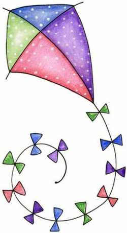 KITE CLIP ART | Appliqué for girls | Art drawings, Doodle ...