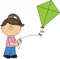 Girl Flying a Kite | Clip art, Art girl, Go fly a kite