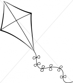 Kite Black And White Clipart | Free download best Kite Black ...
