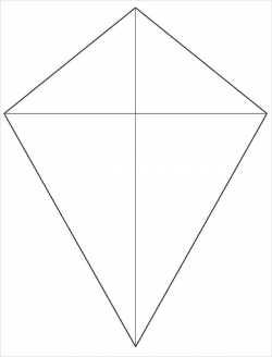 kite template printable | Kite template, Kites craft, Kite