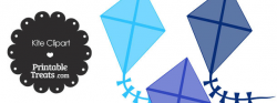 Blue Kite Clipart — Printable Treats.com
