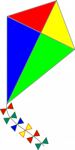 Rainbow column kite clipart clipart images gallery for free ...