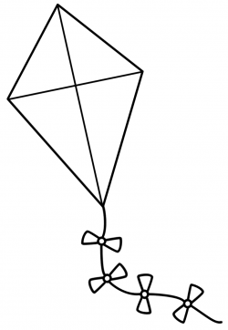 Kite Clipart Black And White - 46 cliparts