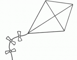Free Kite Clipart Black And White, Download Free Clip Art ...