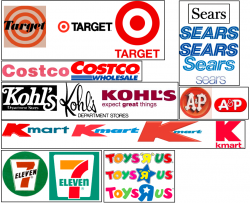 Logo Histories: Target, Sears, A&P, Costco, Kmart, Kohls, 7 ...