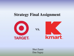 Strategy analysis Target vs. Kmart