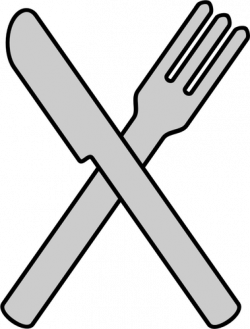 Crossed knife and fork | Public domain vectors