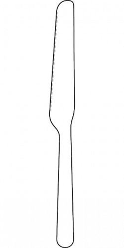 Dagger dinner knife black outlline clipart - WikiClipArt