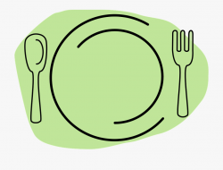 Cutlery Food Plate Knife Fork Dinner Green - Cutlery #238186 ...