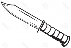 Best HD Knife Vector Black And White Cdr » Free Vector Art ...