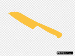 Chef Knife Yellow Clip art, Icon and SVG - SVG Clipart