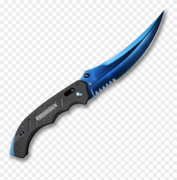 Csgo Knife Transparent Ariknives - Flip Knife Blue Steel ...