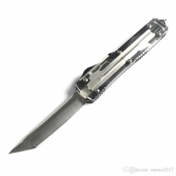 Automatic Knive UT121 Auto Knife Transparent Double Action Bayonet Blade  Hunting Folding Pocket Knife With Tool Survival Bags Survival Topics From  ...