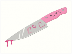 \'Yandere Knife\' Art Print by MagicalGirlJojo