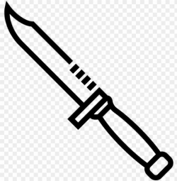 military knife vector - knife vector logo PNG image with ...